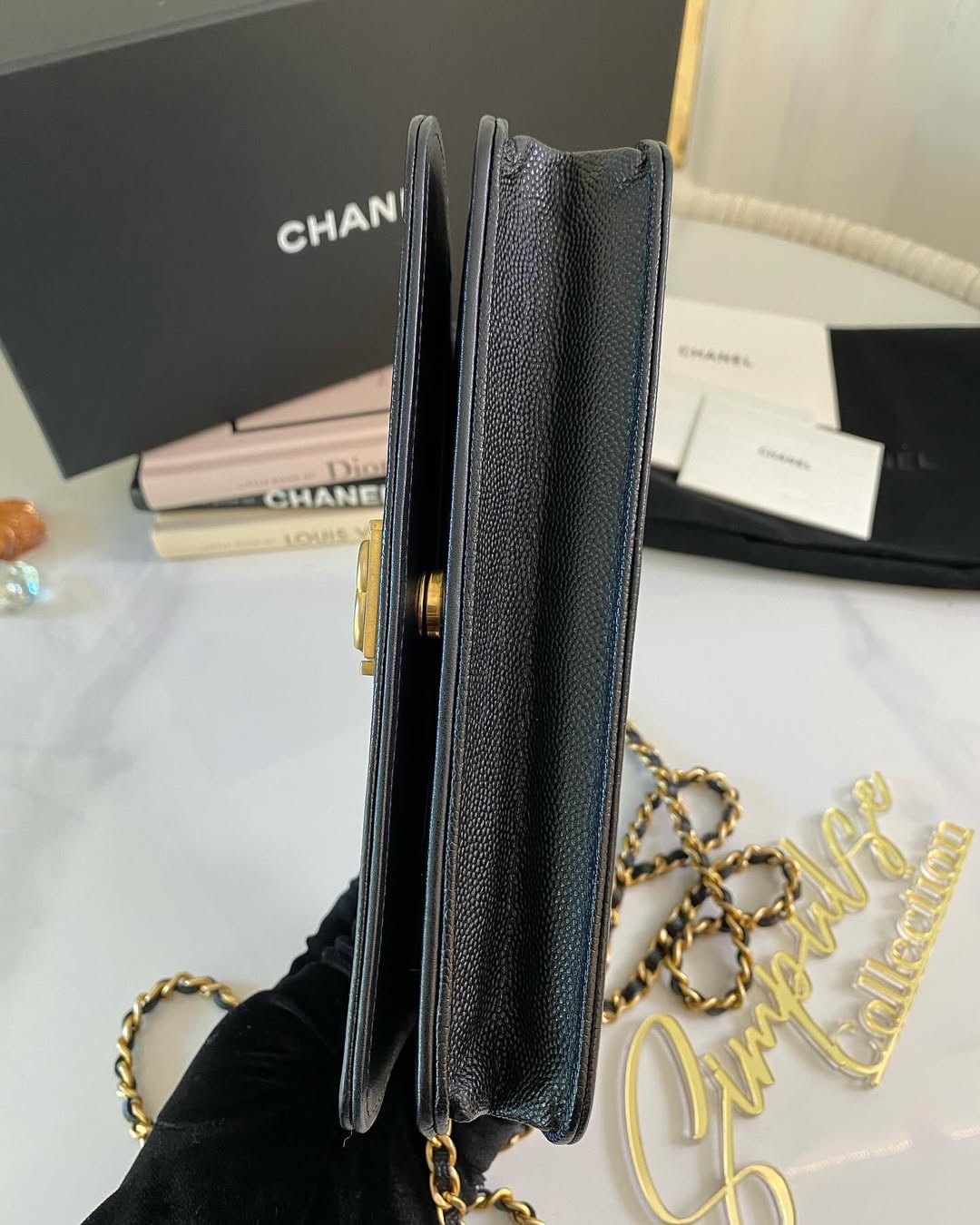 Chanel Leboy Caviar WOC GHW