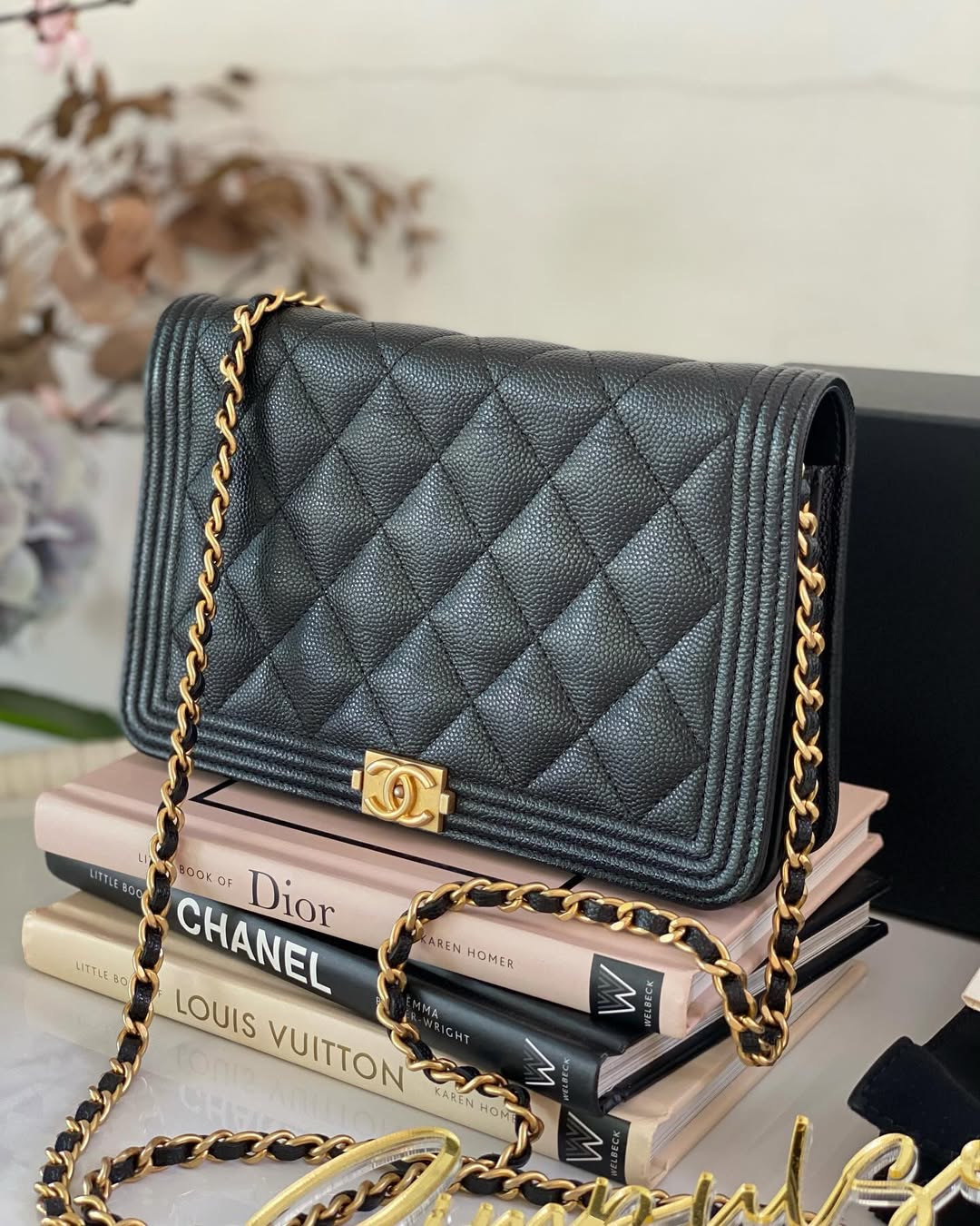 Chanel Leboy Caviar WOC GHW