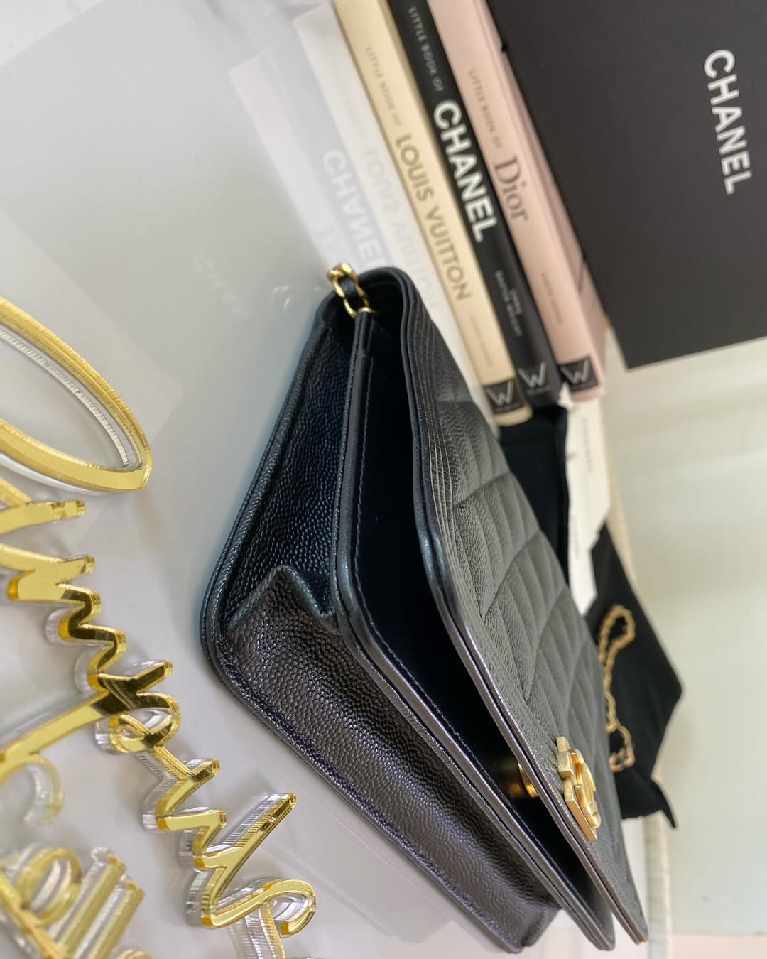 Chanel Leboy Caviar WOC GHW