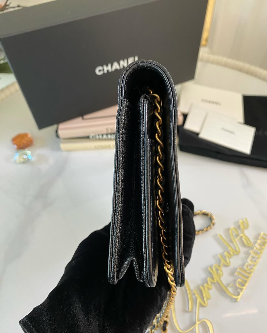 Chanel Leboy Caviar WOC GHW