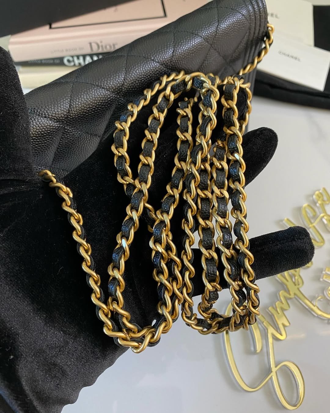 Chanel Leboy Caviar WOC GHW