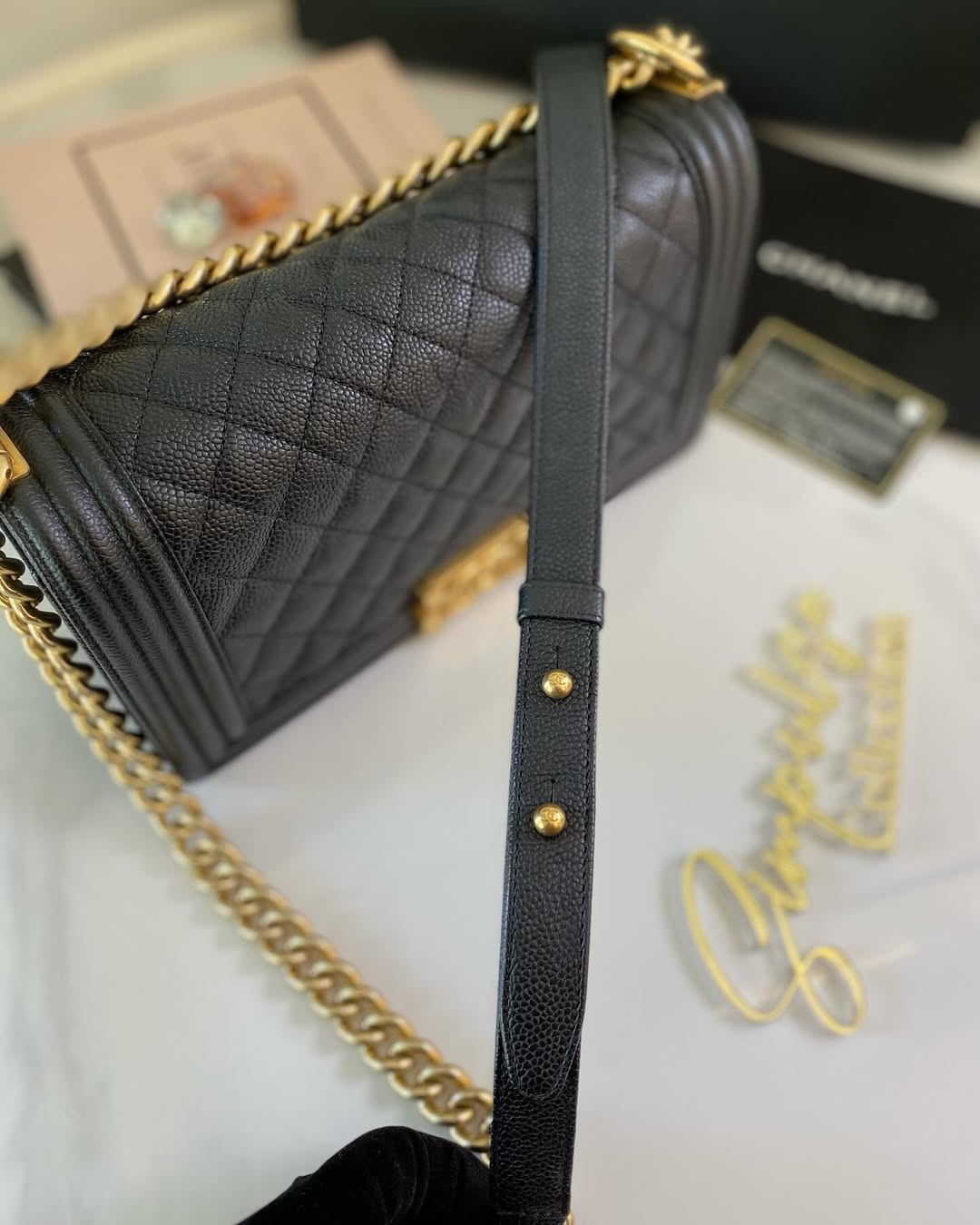 C Leboy Caviar Old Medium GHW