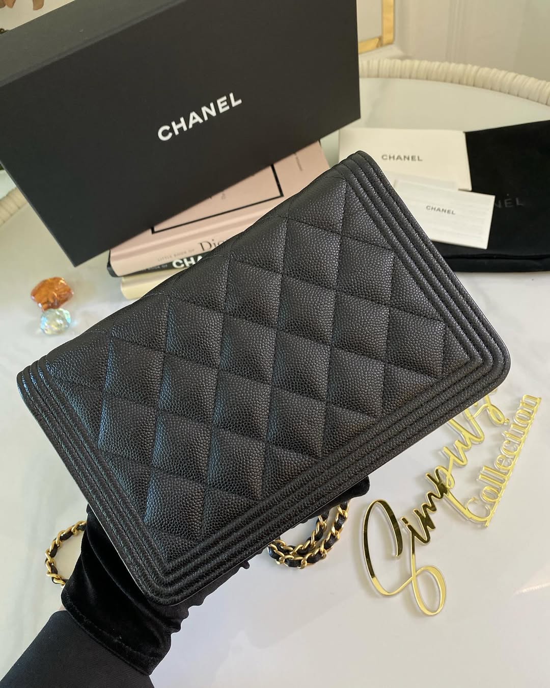 Chanel Leboy Caviar WOC GHW