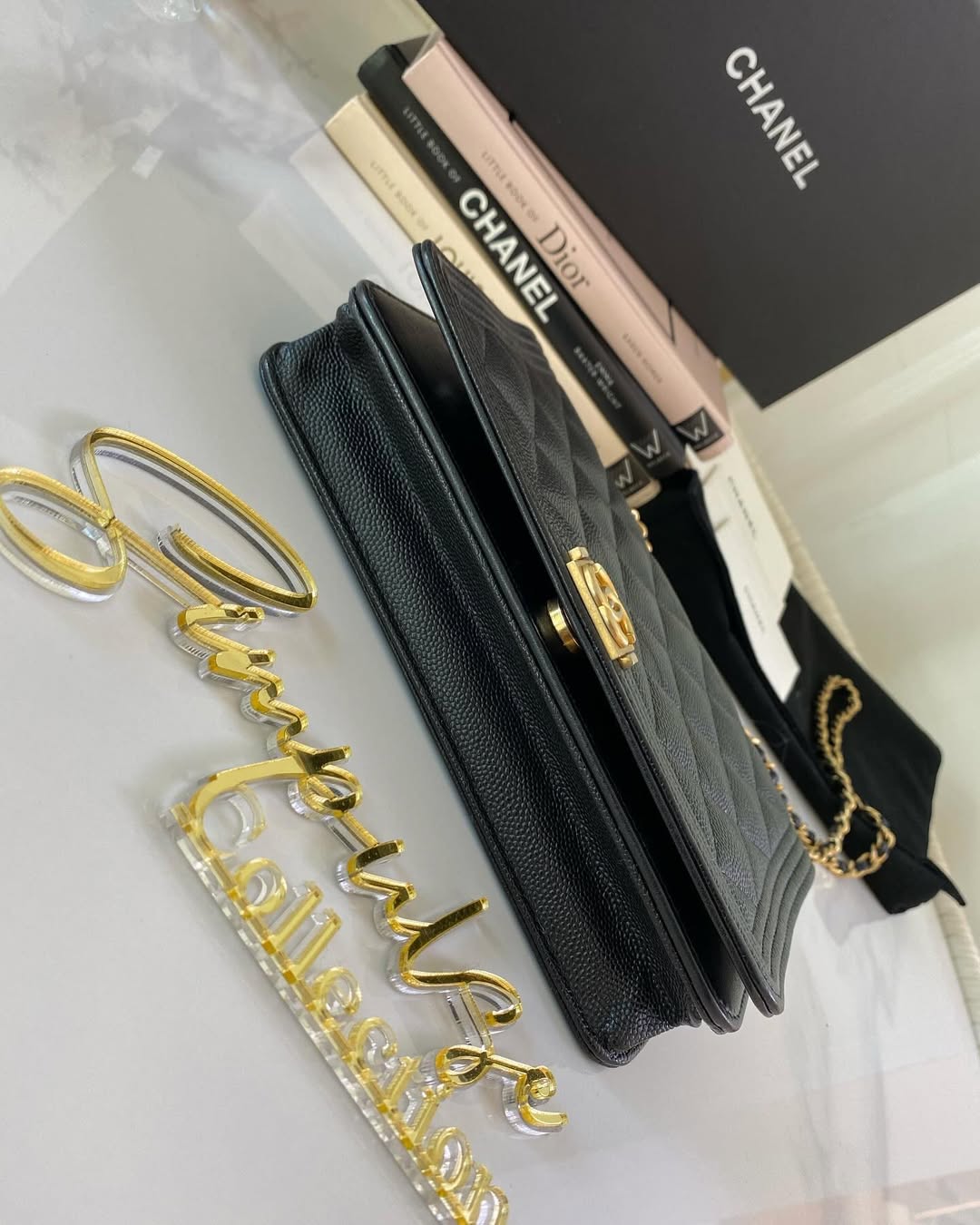 Chanel Leboy Caviar WOC GHW