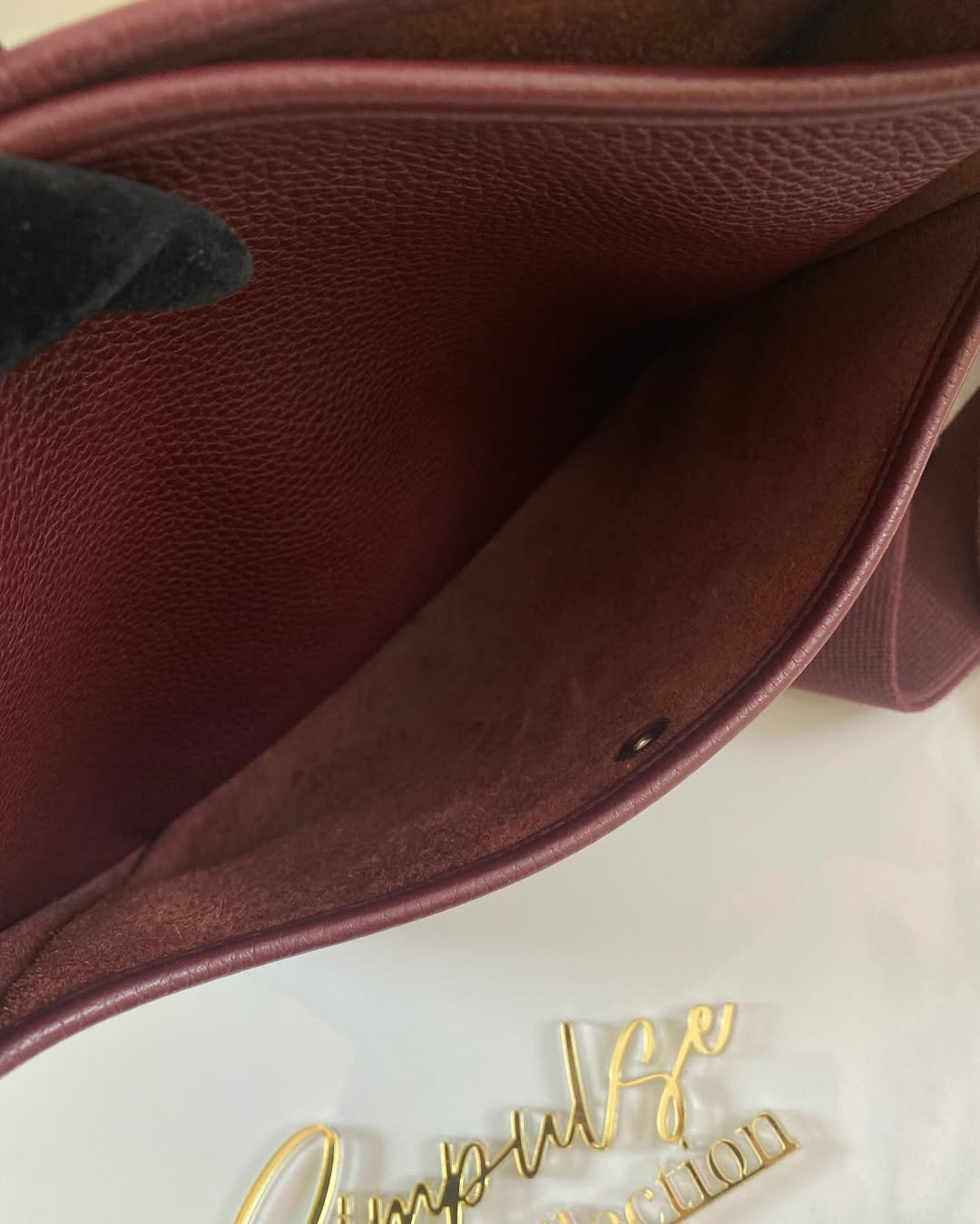 Hermes Evelyne PM3 Burgundy