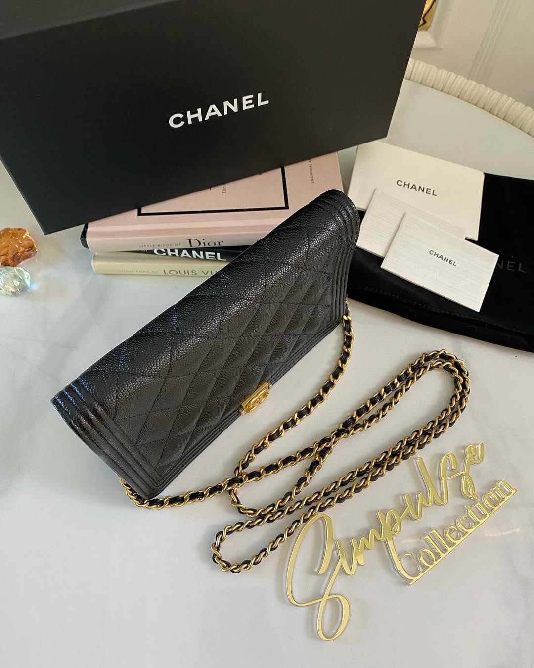 Chanel Leboy Caviar WOC GHW