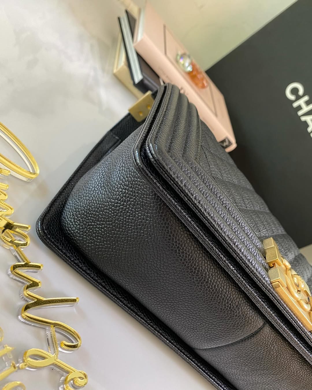 C Leboy Caviar Old Medium GHW