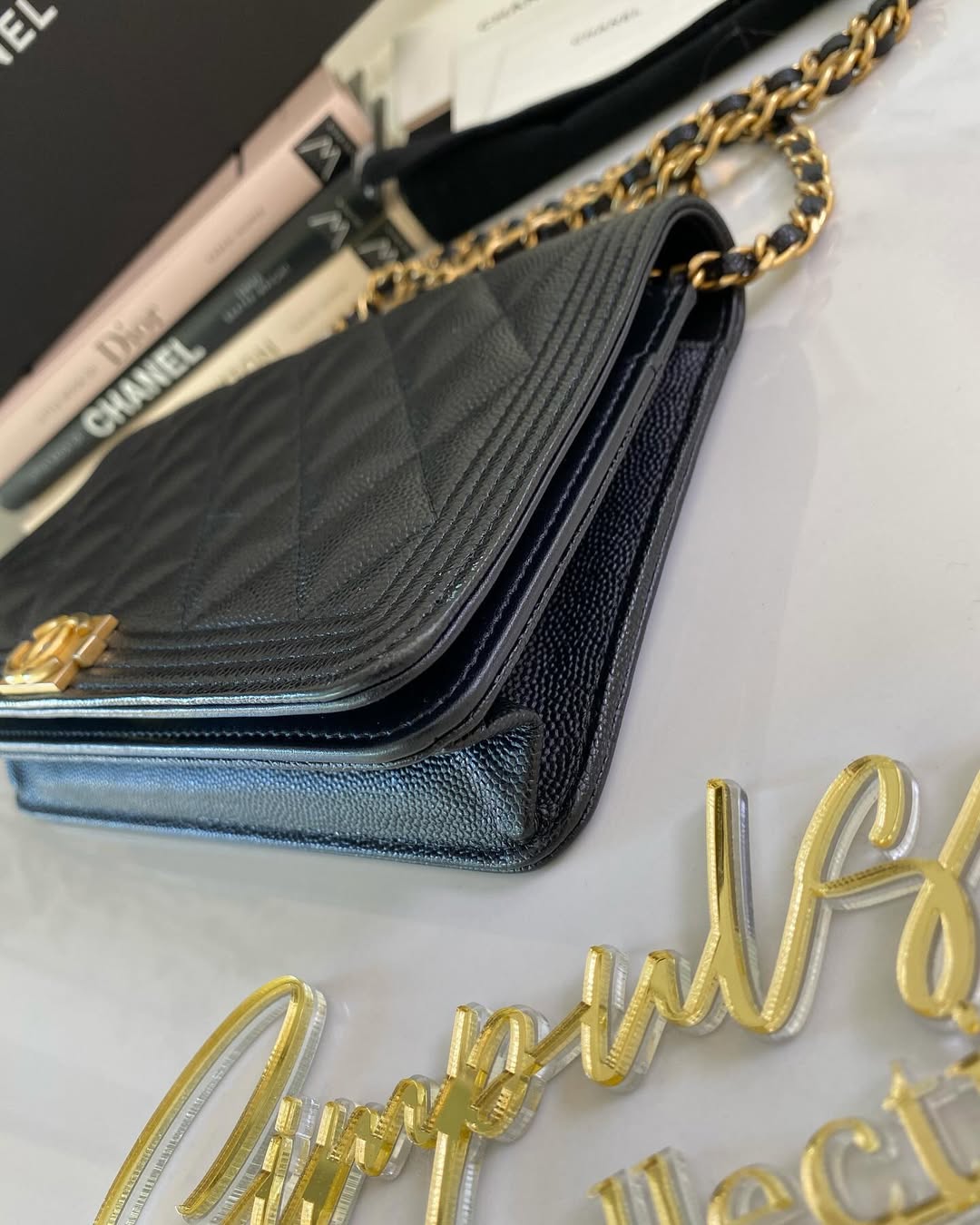 Chanel Leboy Caviar WOC GHW