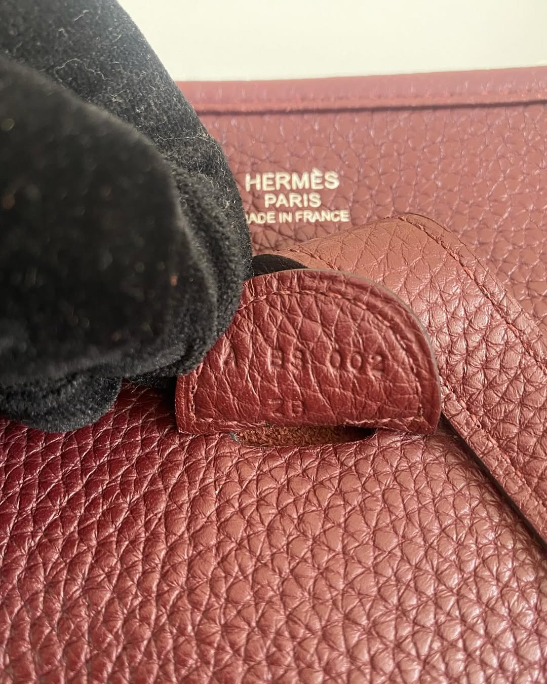 Hermes Evelyne PM3 Burgundy