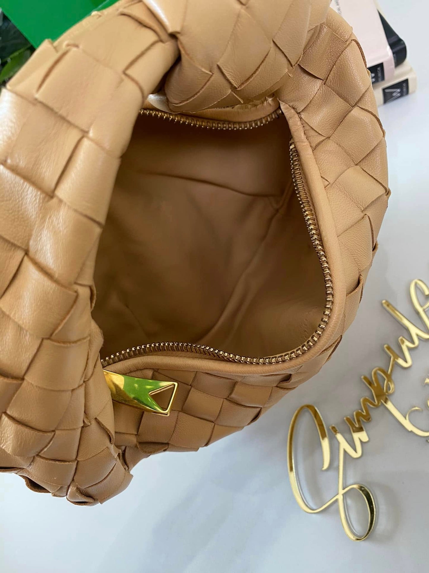 BV Mini Jodie in Almond Beige