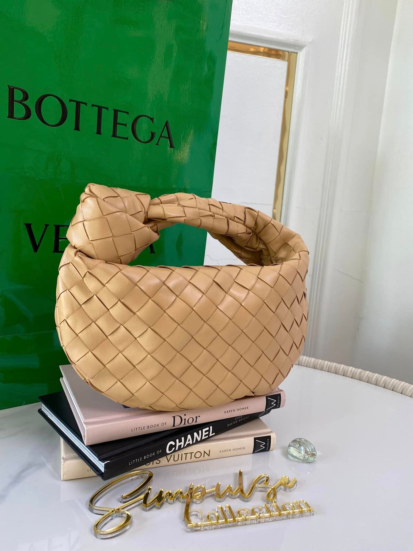BV Mini Jodie in Almond Beige