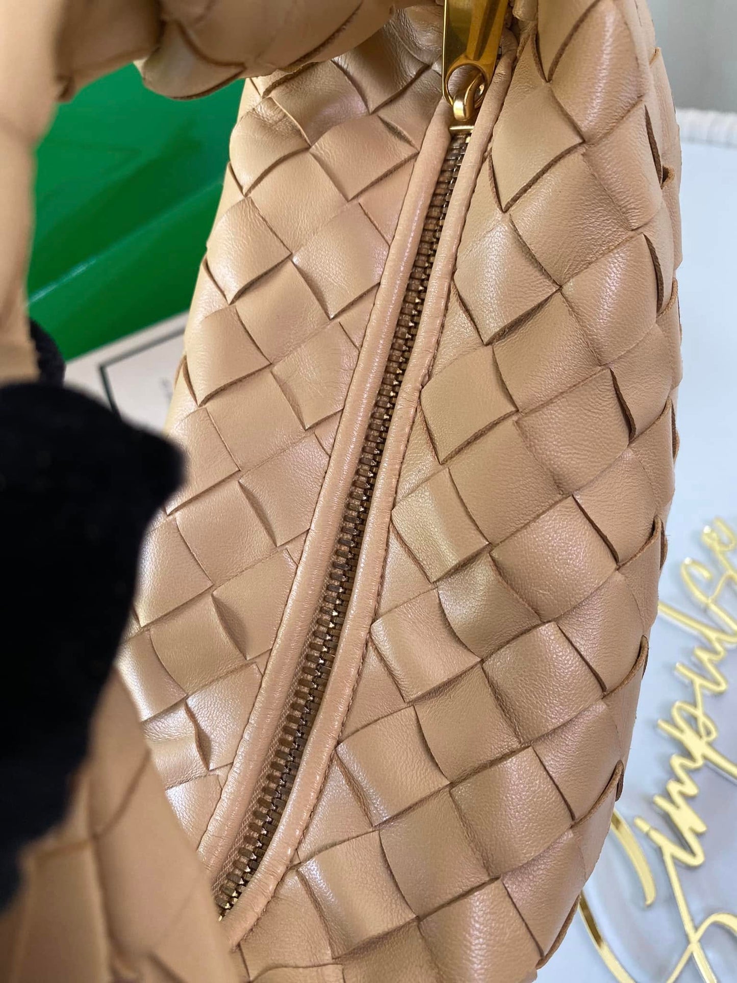 BV Mini Jodie in Almond Beige