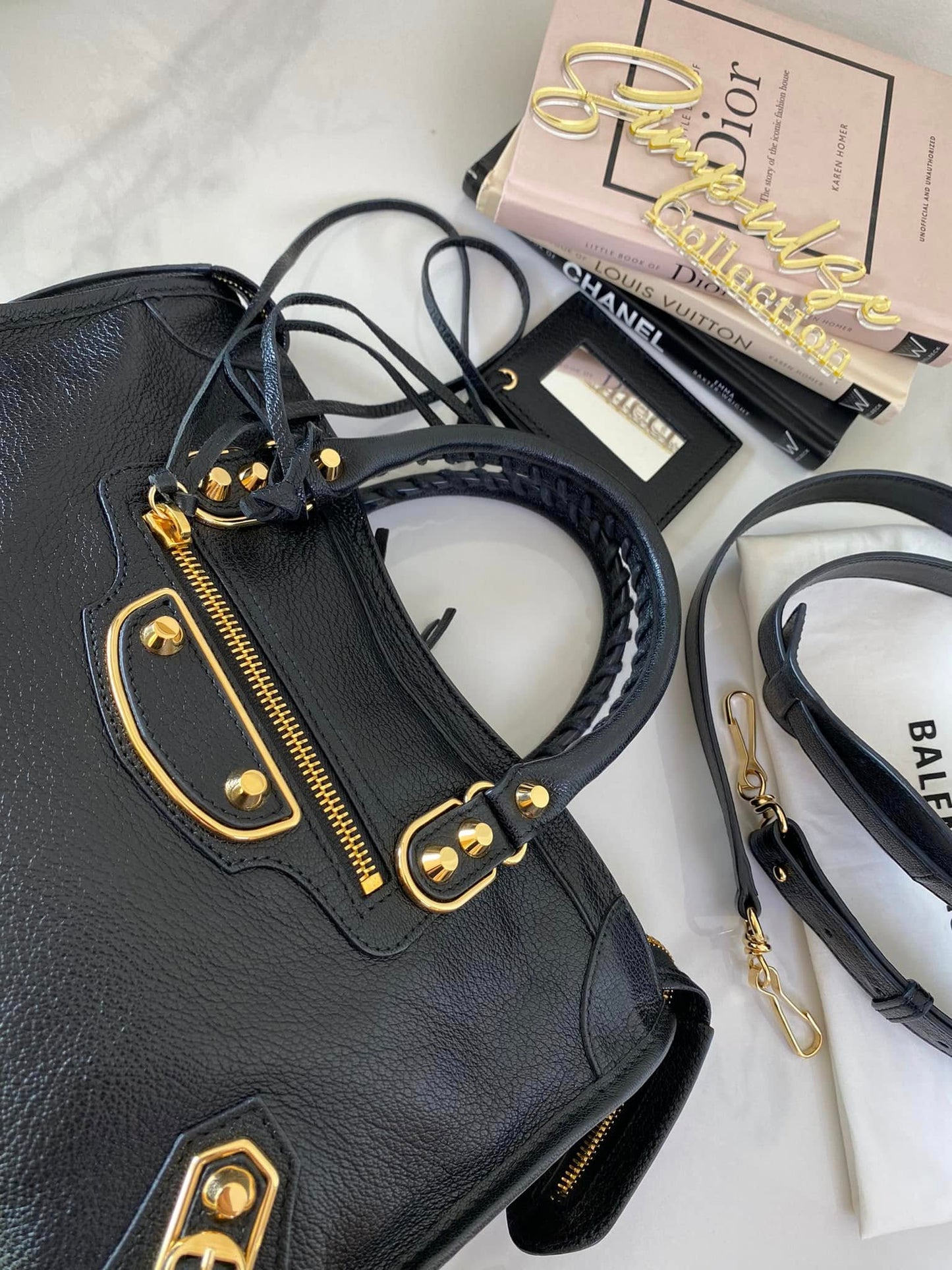 Balenciaga Small Metallic Edge City