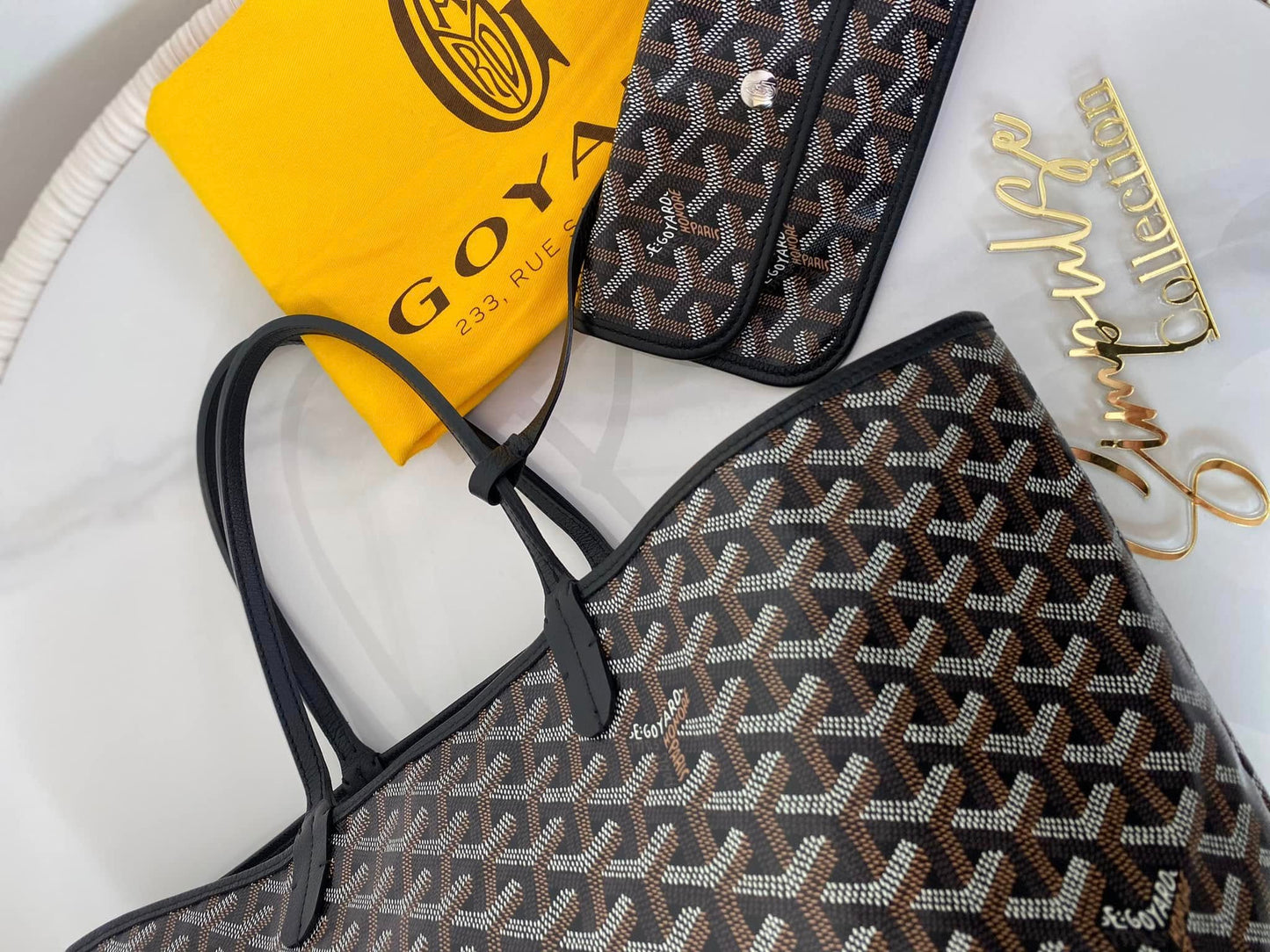 Goyard St. Louis Black Pm Size