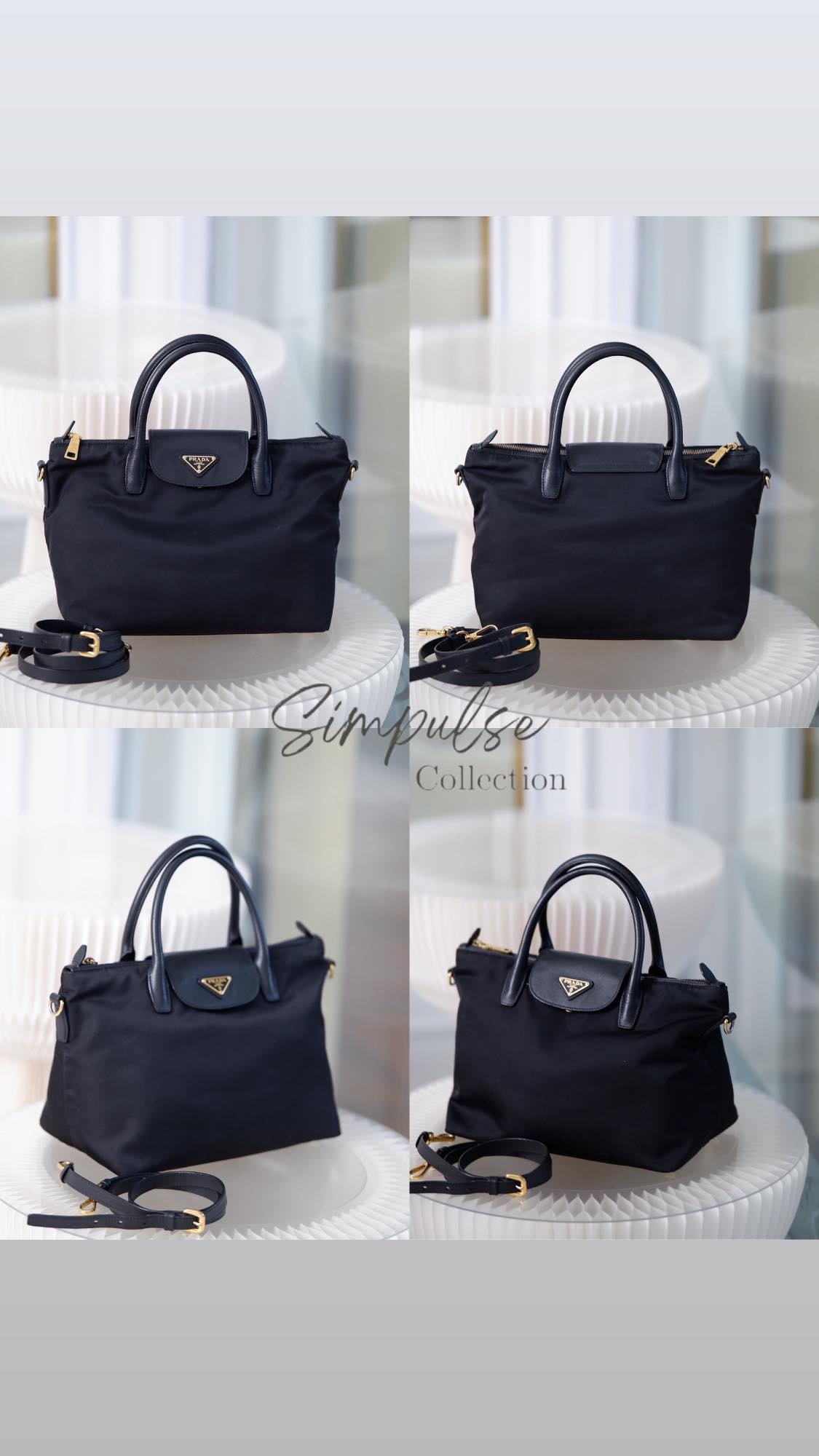 P Tessuto Nylon Tote Bag