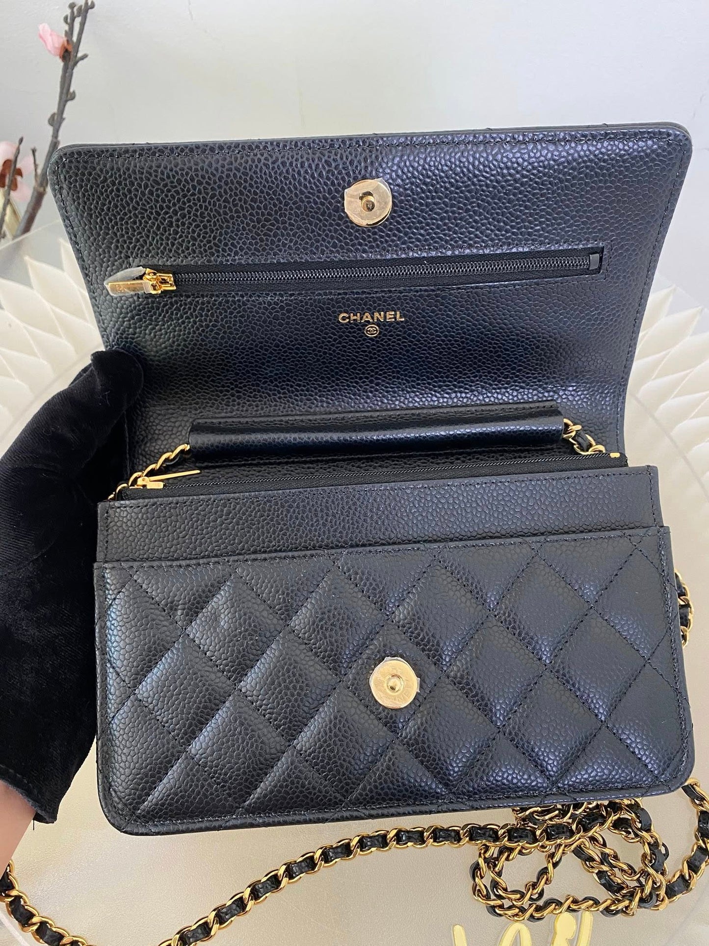 Chanel Classic WOC Caviar GHW