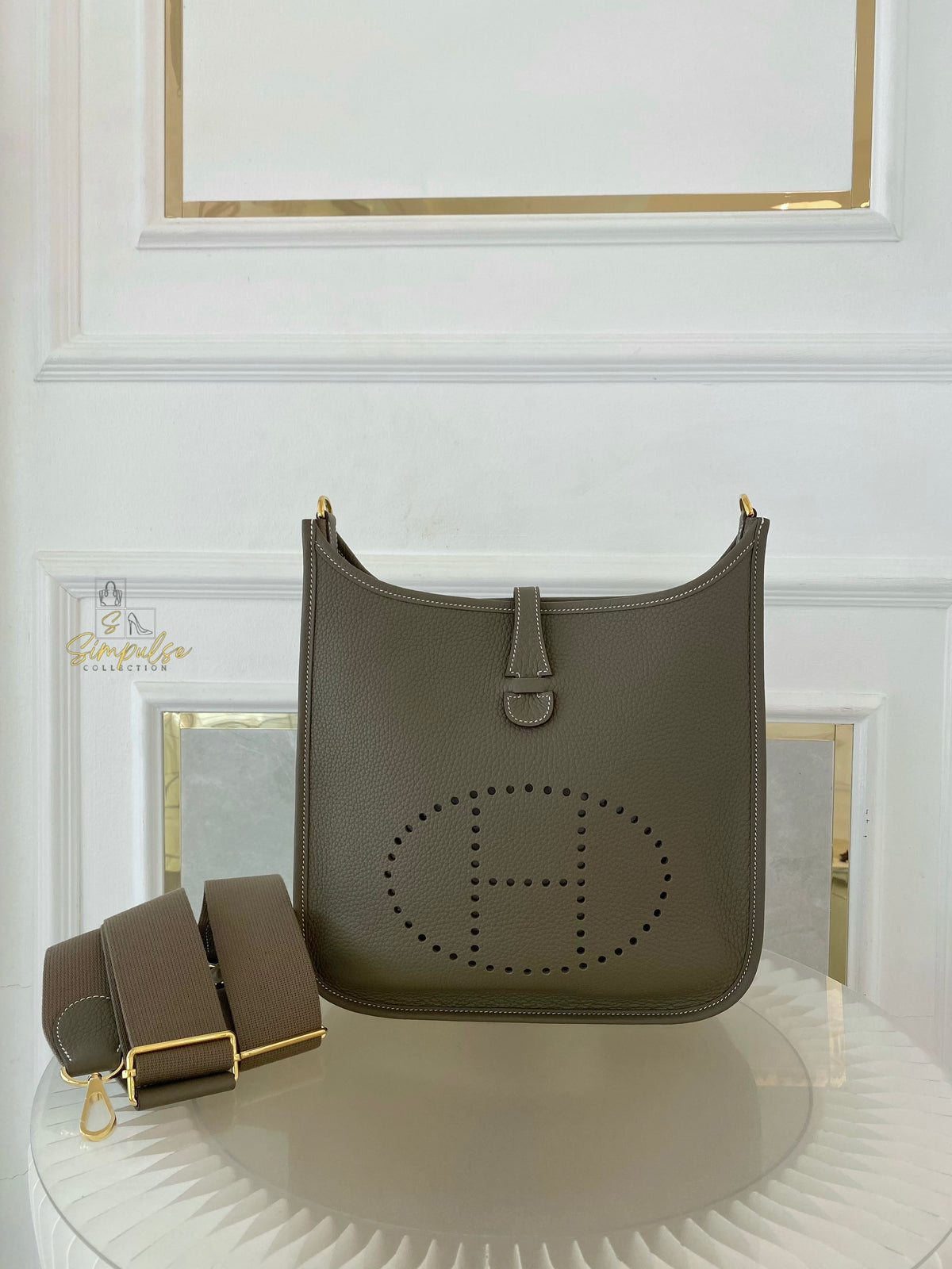 HERMES EVELYNE PM3 CLEMENCE ETOUPE