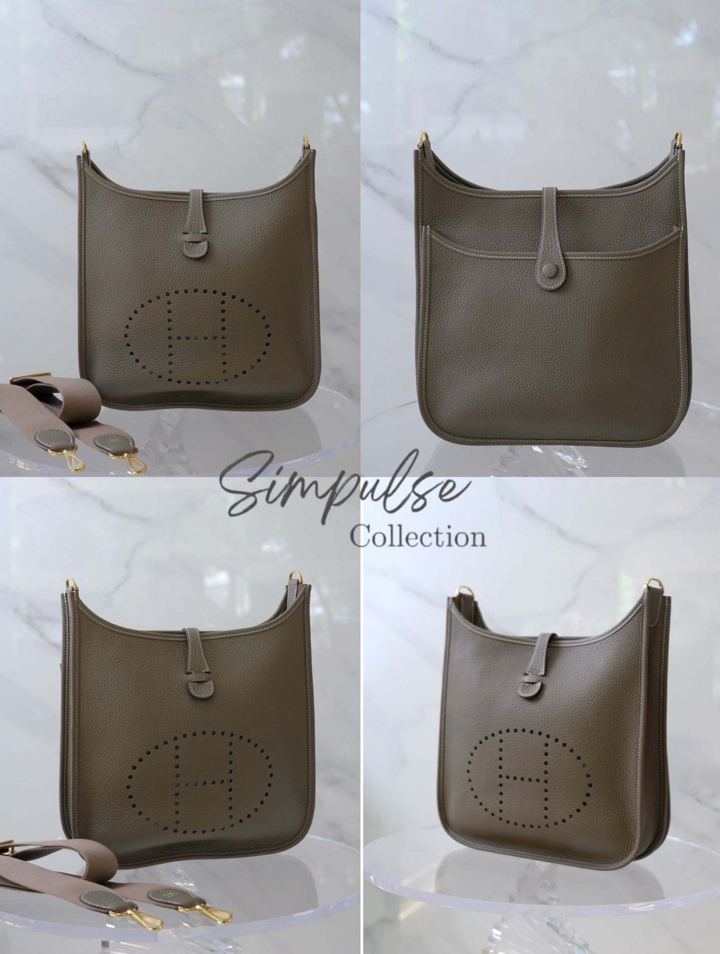 HERMES EVELYNE PM3 CLEMENCE ETOUPE
