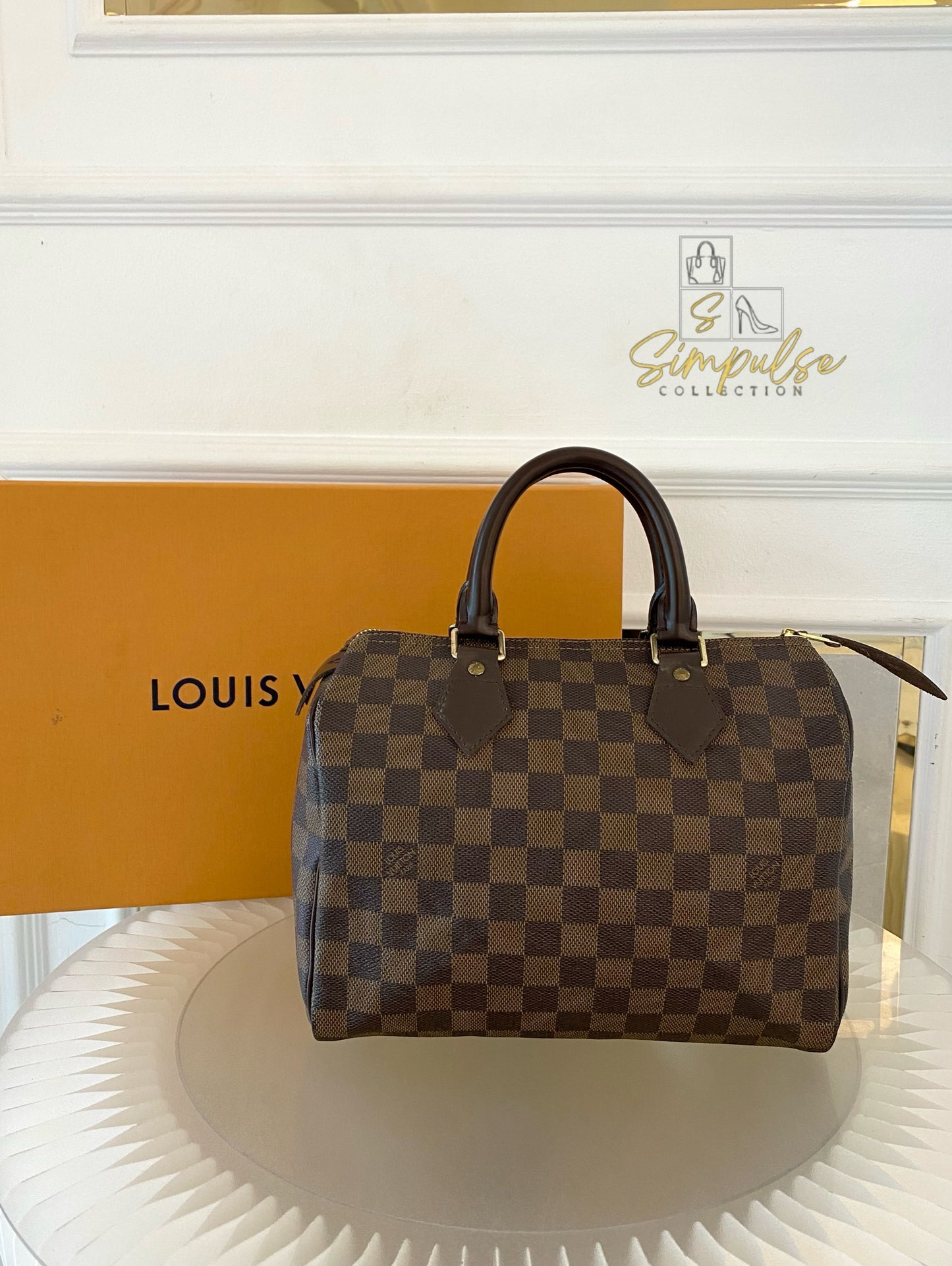 Louis Vuitton Speedy 25 in Damier Ebene