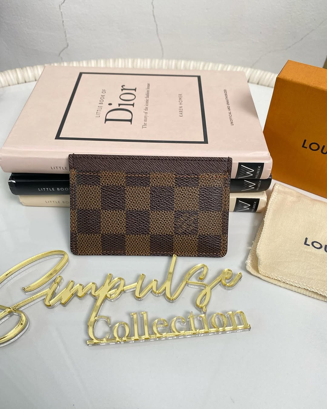 L V Damier Ebene Cardholder