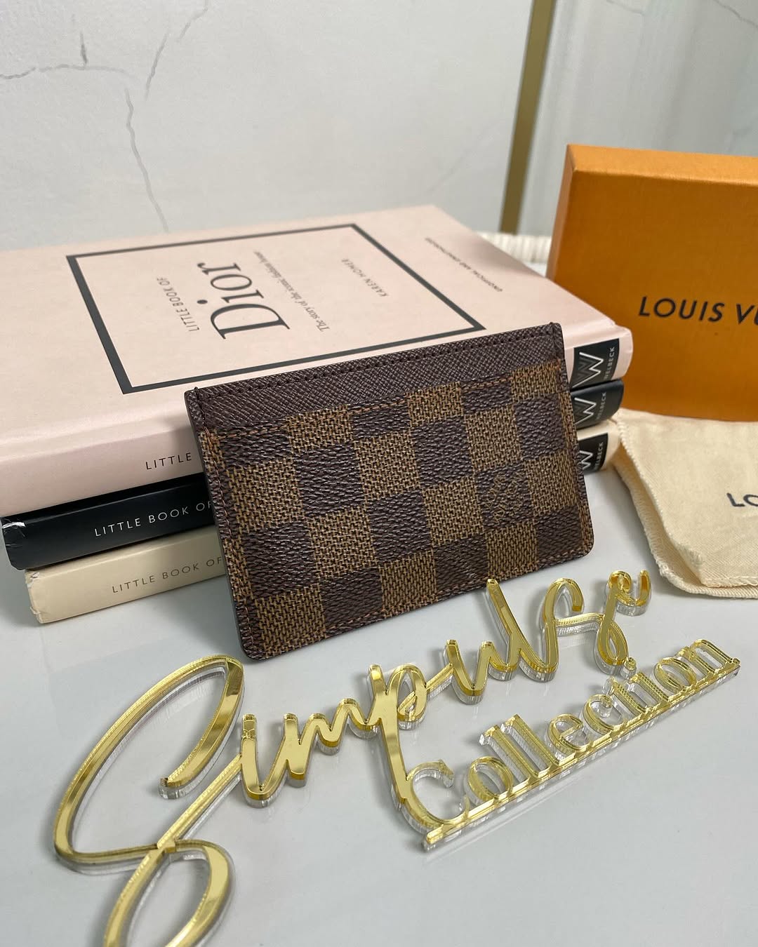 L V Damier Ebene Cardholder