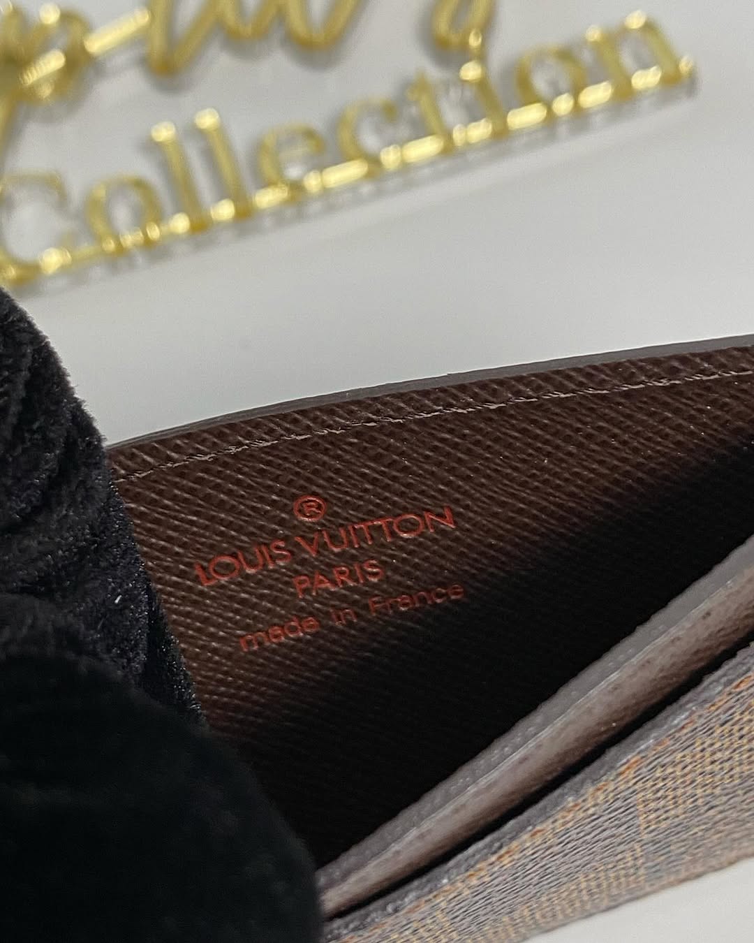 L V Damier Ebene Cardholder