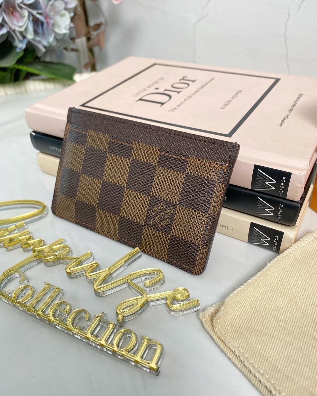 L V Damier Ebene Cardholder