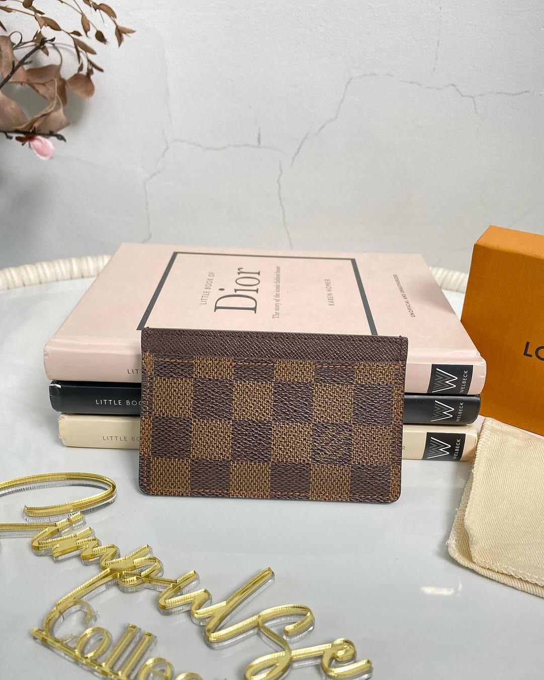 L V Damier Ebene Cardholder