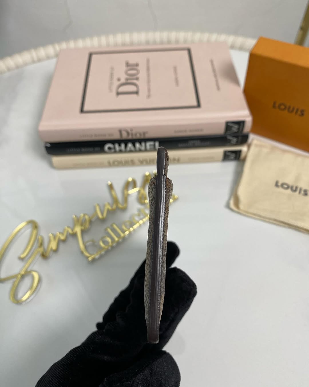 L V Damier Ebene Cardholder