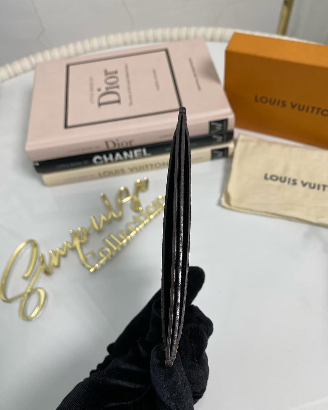 L V Damier Ebene Cardholder