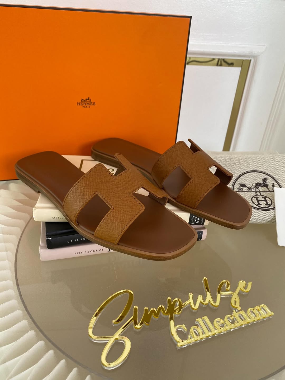 Hermes Oran Gold Tan 36