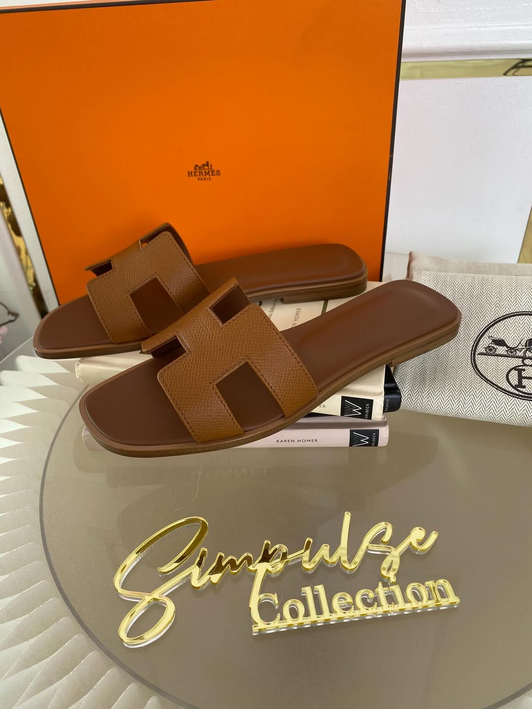 Hermes Oran Gold Tan 36