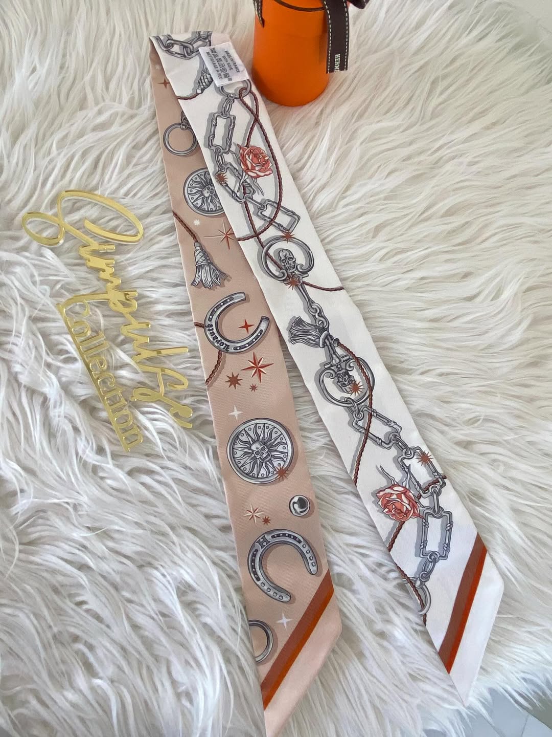 Hermes Twilly White/Beige