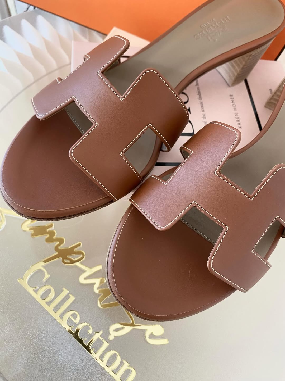 H Oasis Gold Tan Size 7