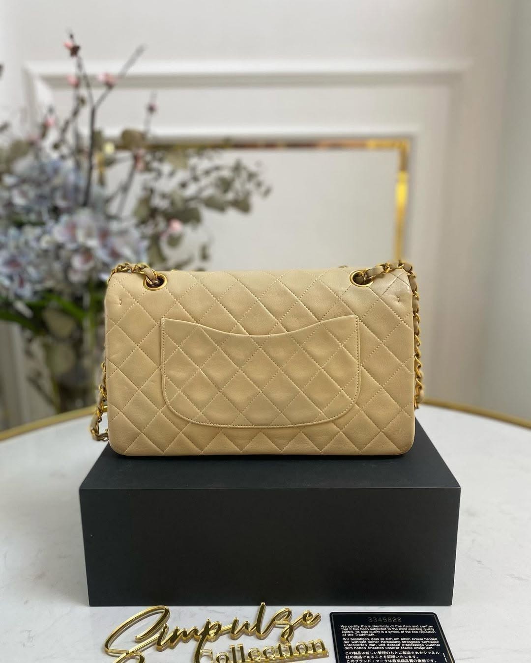 Chanel Medium Double Flap Lambskin Gold Hardware