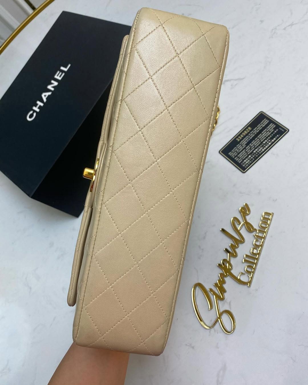 Chanel Medium Double Flap Lambskin Gold Hardware