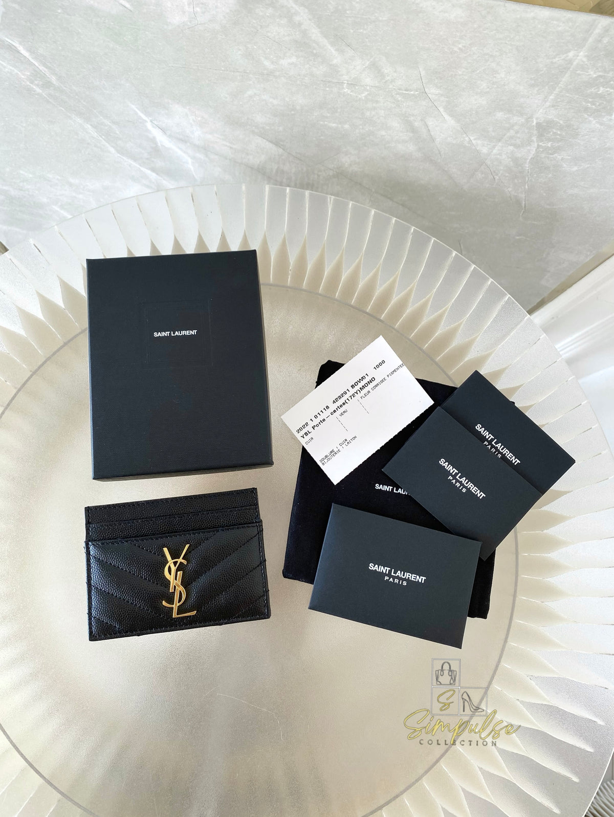 Yves Saint Laurent Cardholder Black