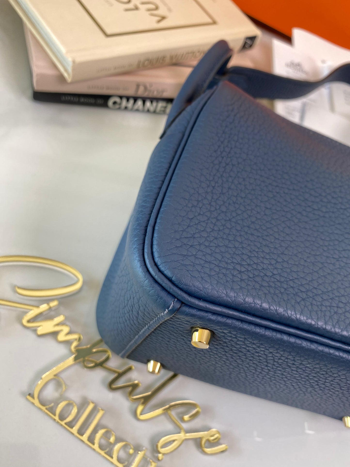 Mini Lindy Navy Blue GHW