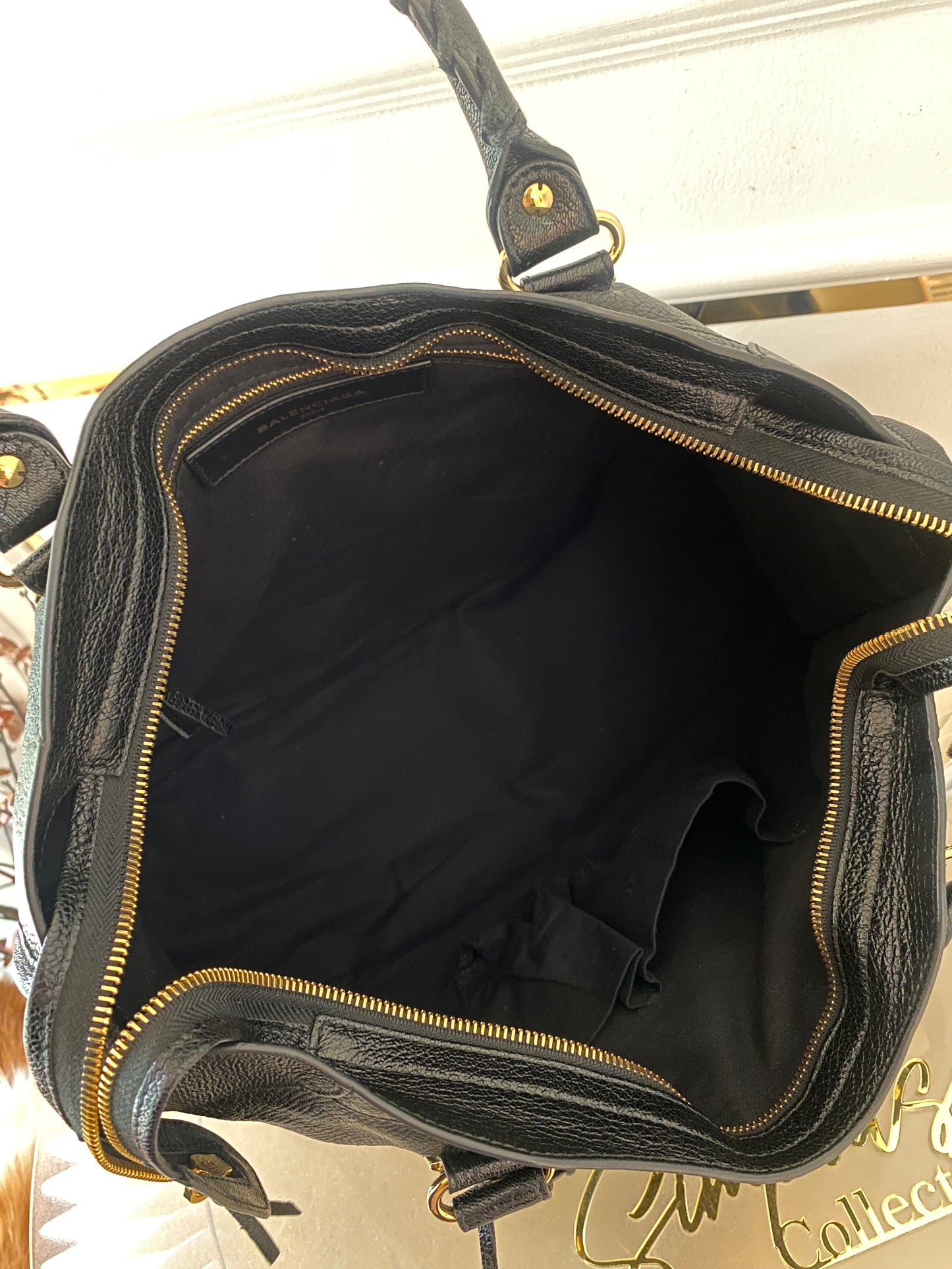 Balenciaga City Metallic Edge Black GHW