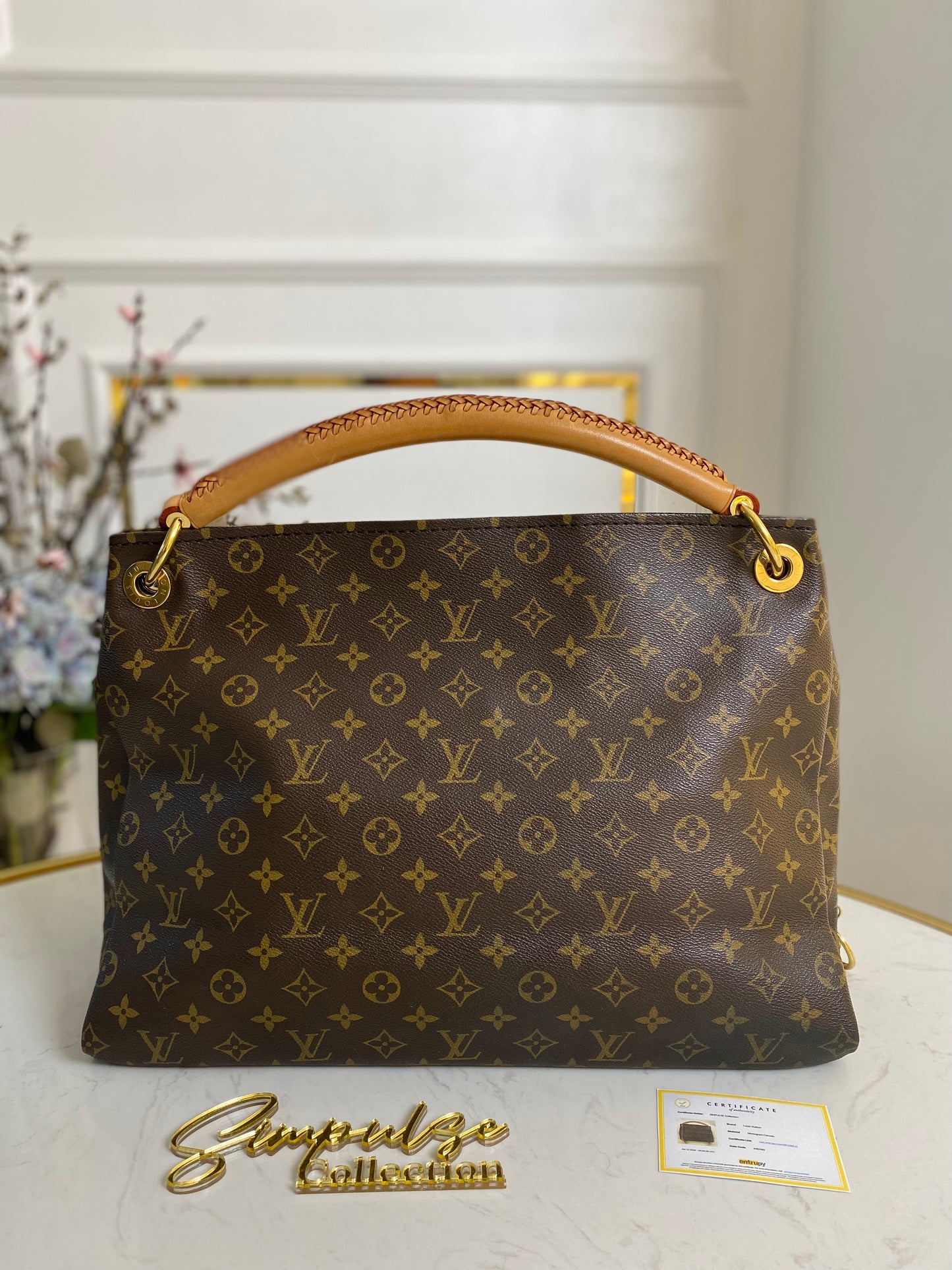 ARTSY MONOGRAM TOTE
