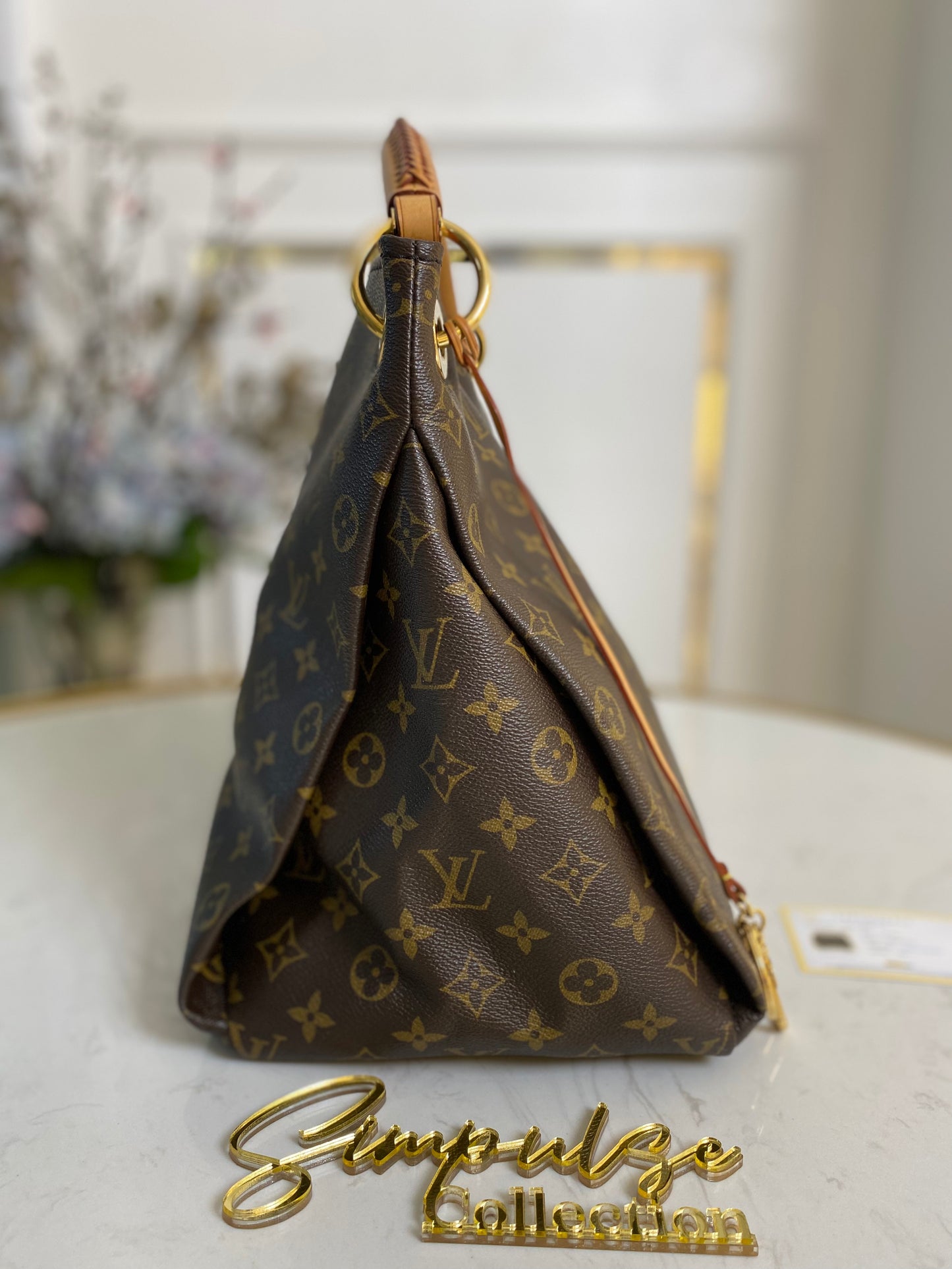 ARTSY MONOGRAM TOTE