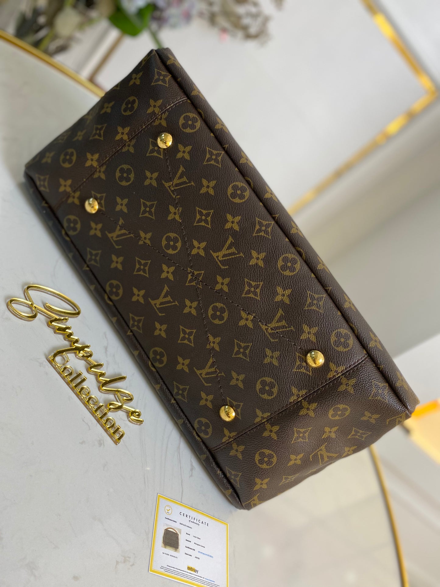 ARTSY MONOGRAM TOTE