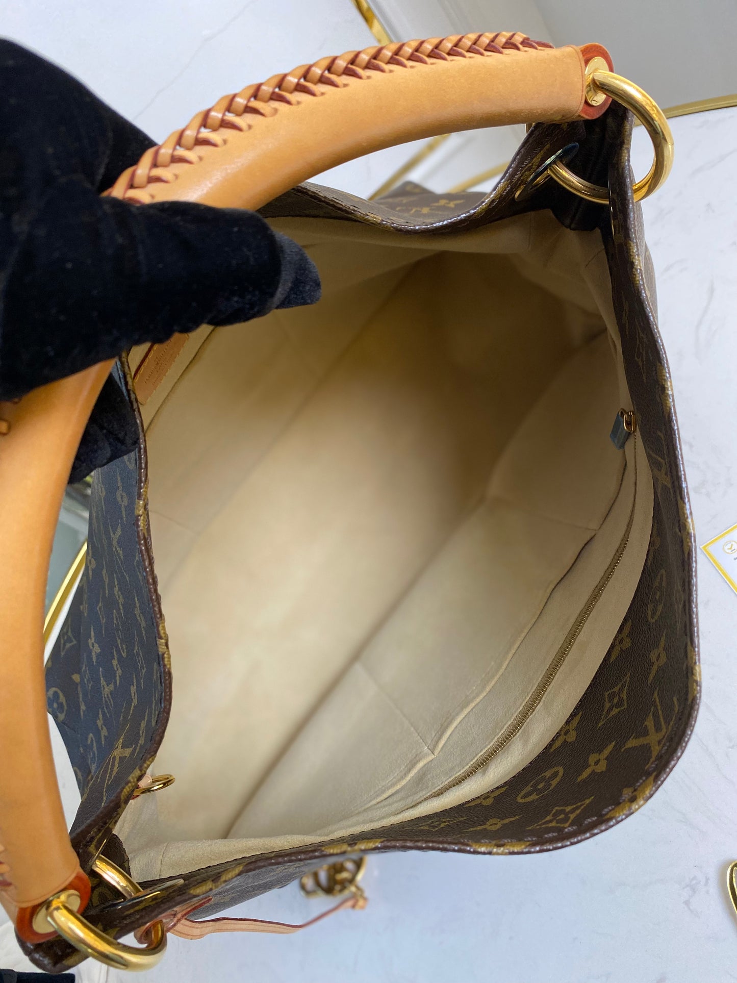 ARTSY MONOGRAM TOTE