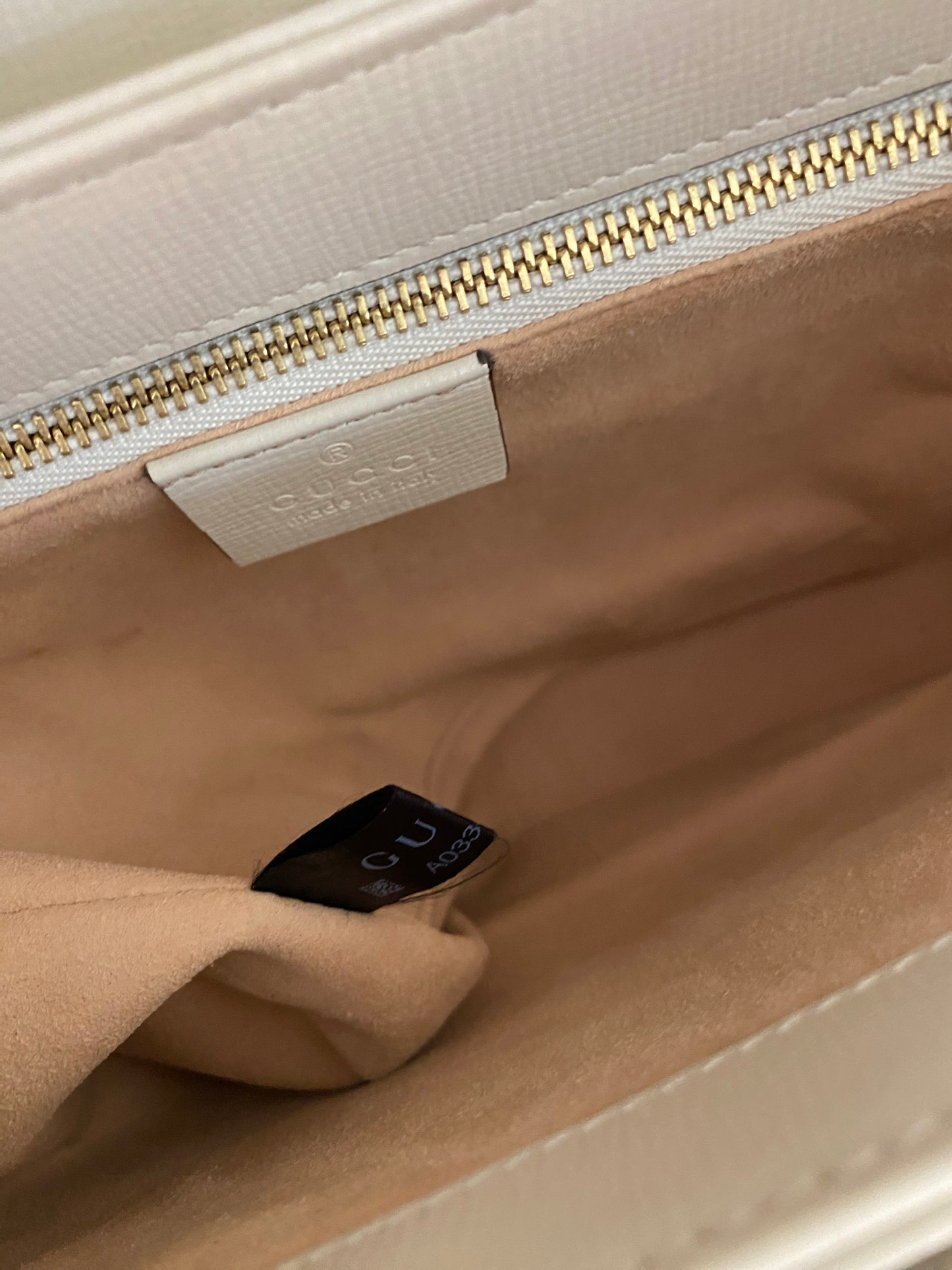 Gg Supreme Horsebit 1955 Bag White