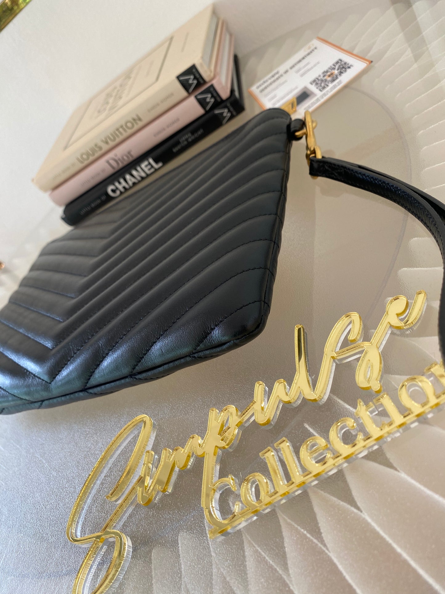 Yves Saint Laurent Matelasse A5 Pouch in Leather