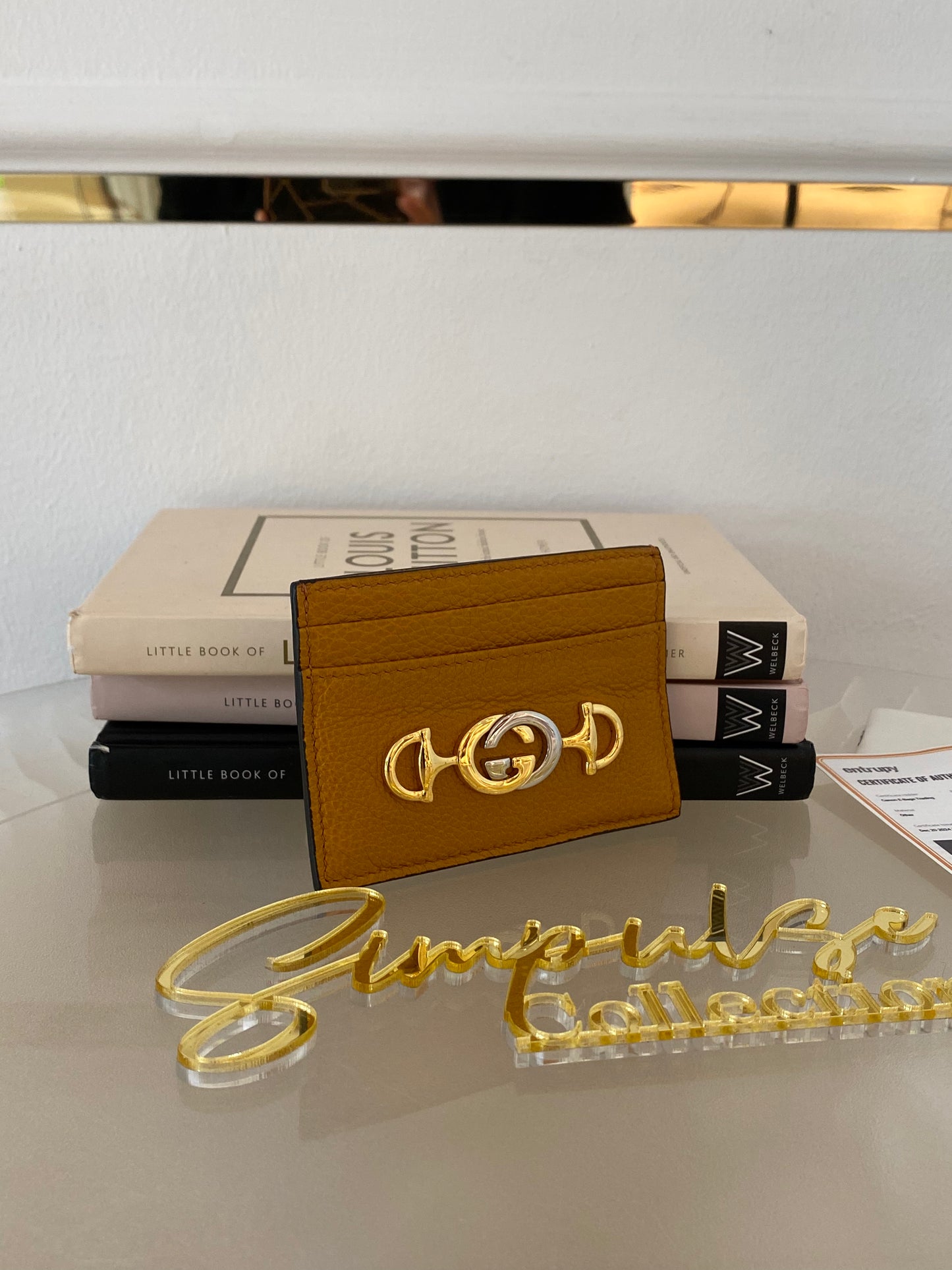 GUCCI Grainy Calfskin Zumi Cardholder