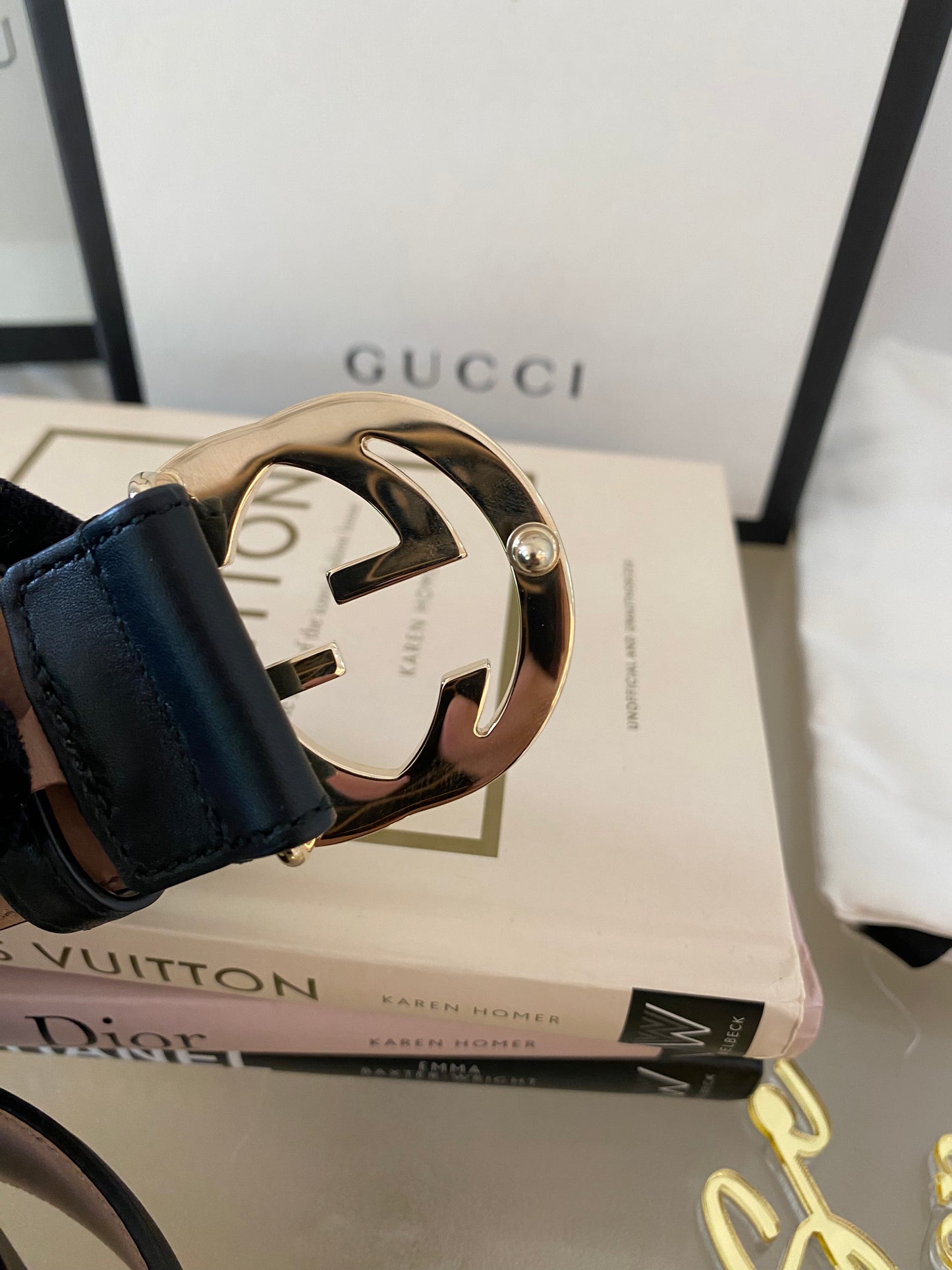 Gucci Interlocking G Buckle Belt