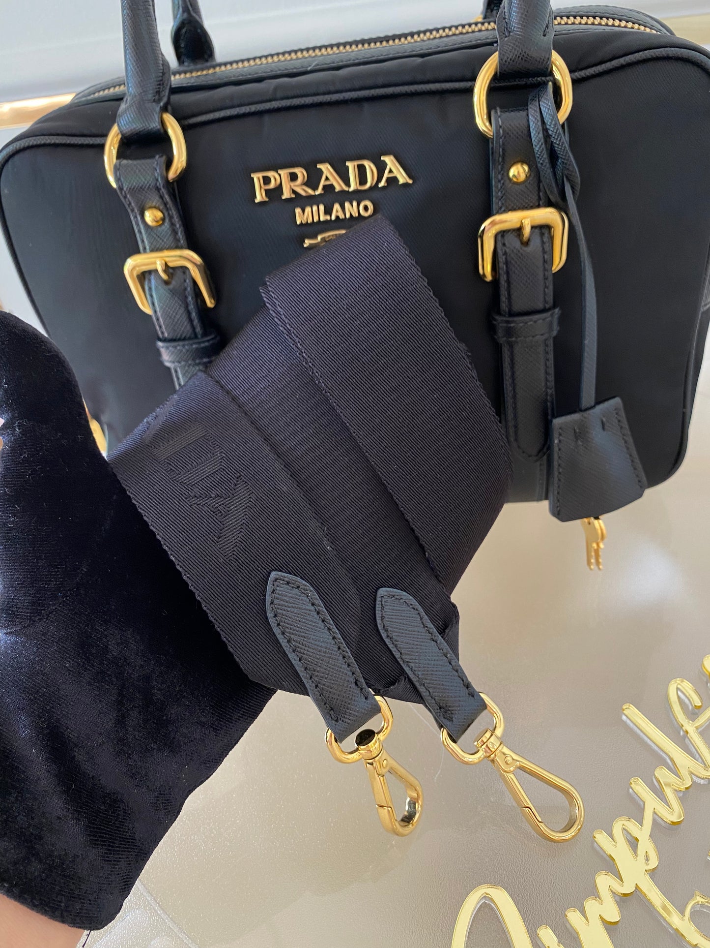 Prada Bauletto Nylon Bag