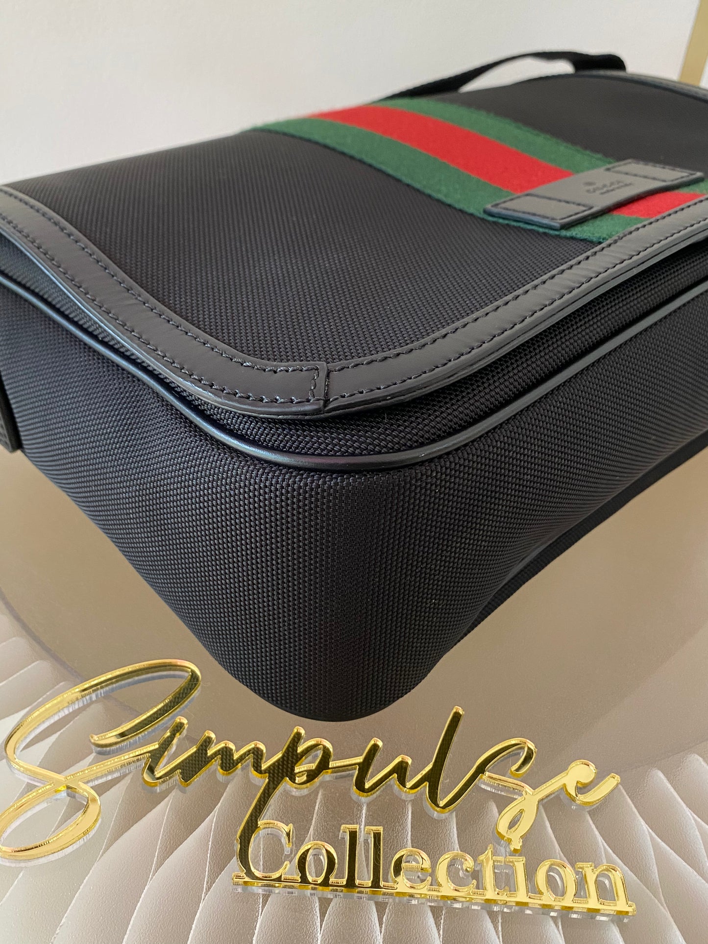 Gucci Techno Canvas Web Flap Messenger Medium
