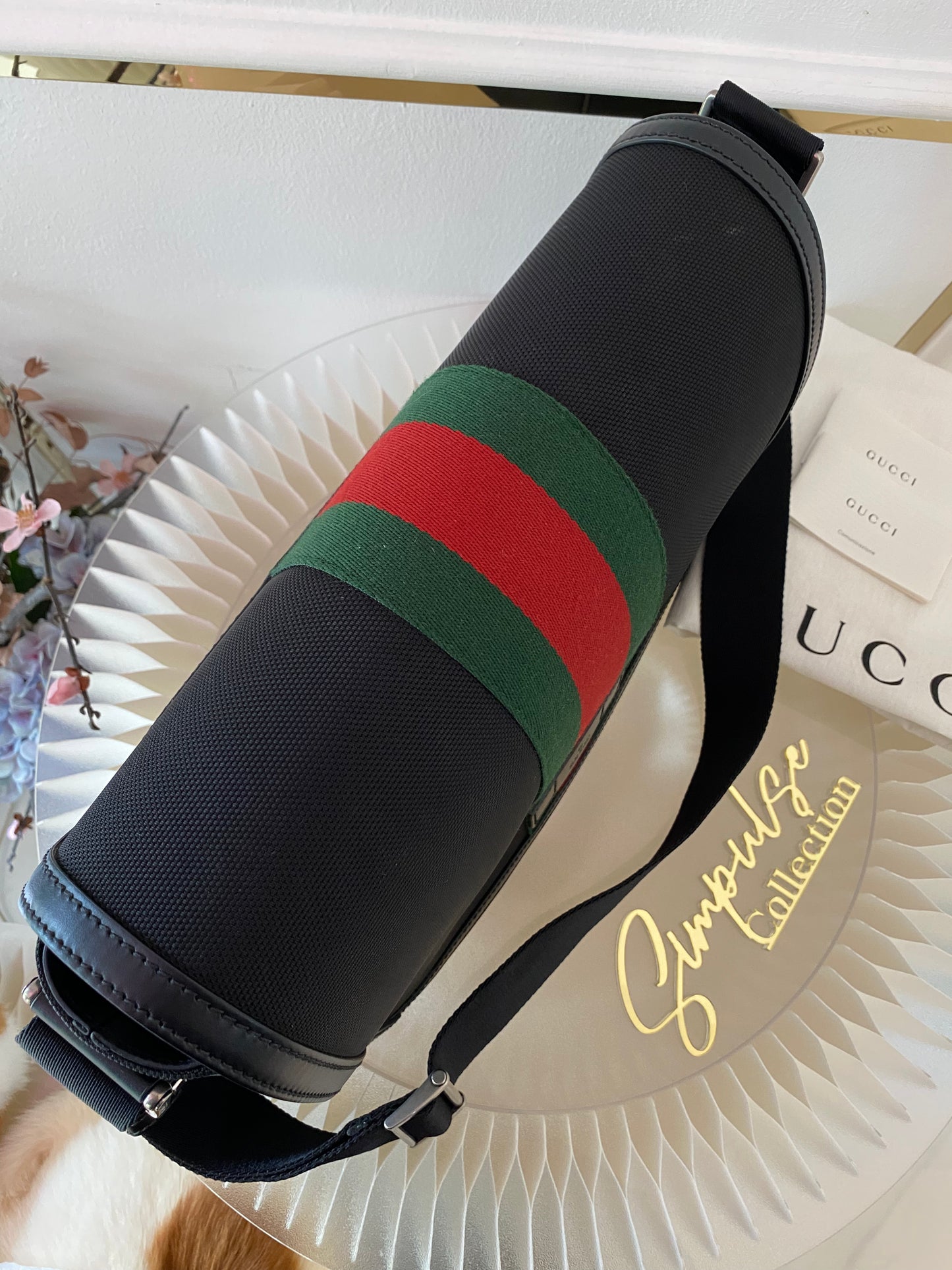 Gucci Techno Canvas Web Flap Messenger Medium